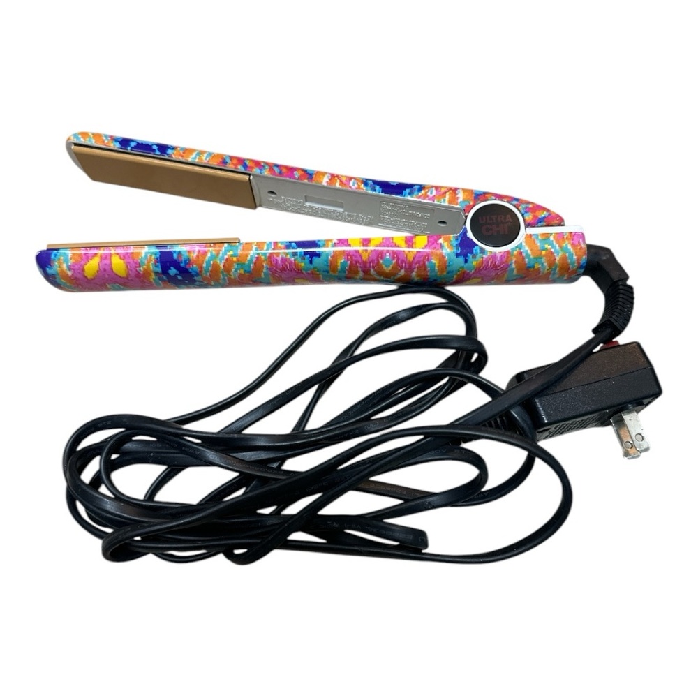 Chi Ultra NEW 1" Flat Iron Hair Straightener Professional GF7002 Tie Dye Pink